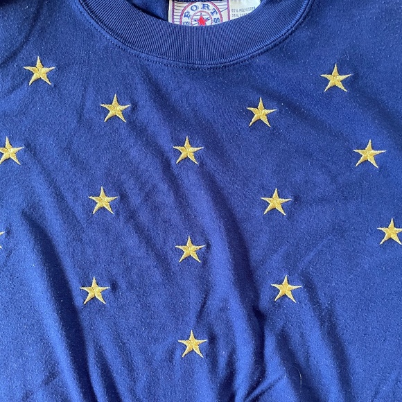 Vintage Metallic Embroidered Star Shirt - Picture 7 of 7